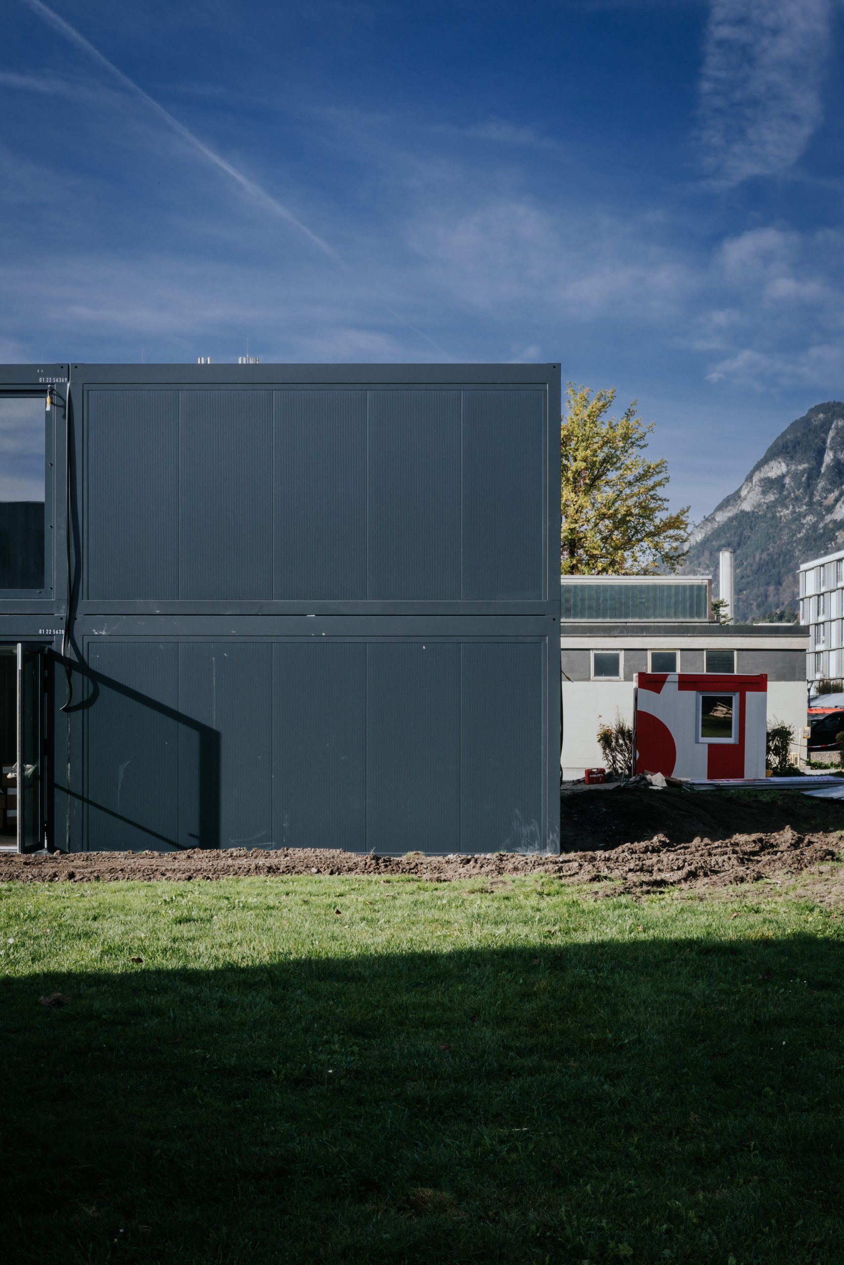 Bürocontainer Universität Innsbruck, Temporäre Büroräumlichkeiten in Innsbruck – Architektur & Baumanagement | Büro Schmücking